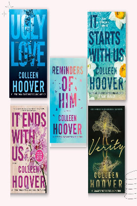 Set of 5 Books - Ugly Love, It Ends With Us, Verity, It Starts With Us, Reminder Of Him