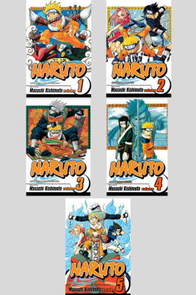 Naruto Valume 1 2 3 4 and 5 combo pack