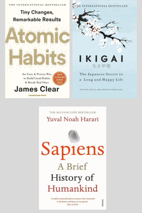 Atomic Habit-Ikigai-Sapiens 