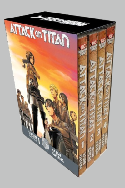 Attack on Titan Vol 1-4 Manga Box Set