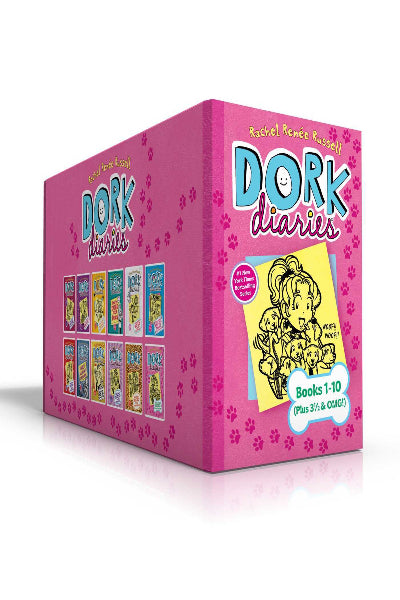 Dork Diaries 10 Books Box Set by Rachel Renée Russell (Genuine boxset)