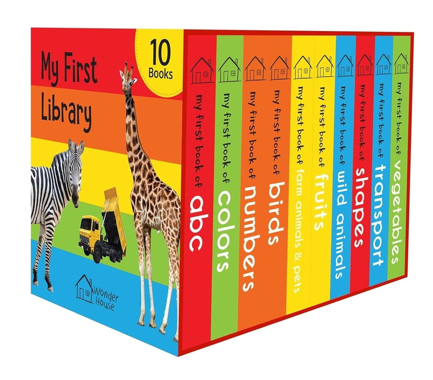 My First Library: Boxset of 10 Board Books for Kids By Miss & Chief  (English, Poster, Wonder House Books)