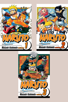 Naruto vol 1 + vol 2+ vol 3