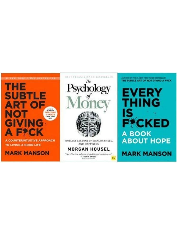  The Subtle Art Of Not Giving A Fck+everything Is Fckd+ Psychology Of Money