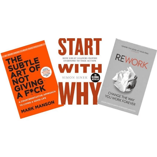 The Subtle Art + Start With Why + Rework