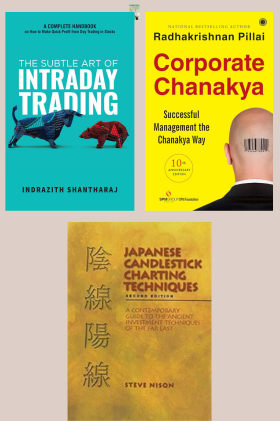 The Subtle Art of Intraday Trading + Japanese Candlestick Charting Techniques | Learn Proven Day Trading Strategies &amp; Chart Patterns  + Corporate Chanakya,| 3 Book Set (Paperback) 