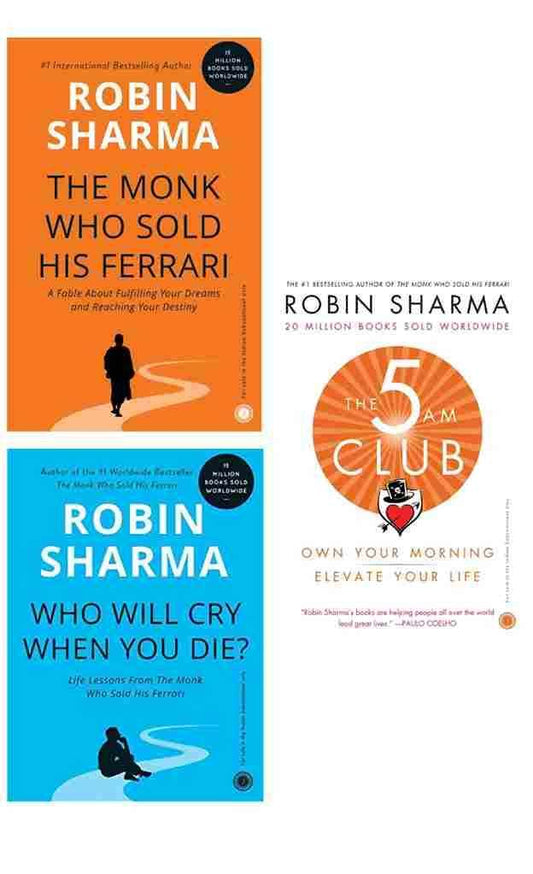 COMBO) The monk who sold Ferrari + The 5 AM Club + Who will cry when you die