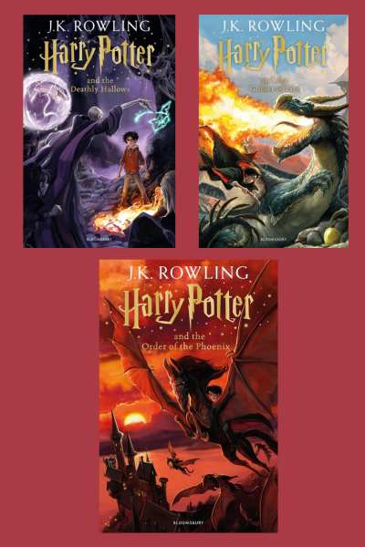 Harry Potter Books Set Vol 4 5 7
